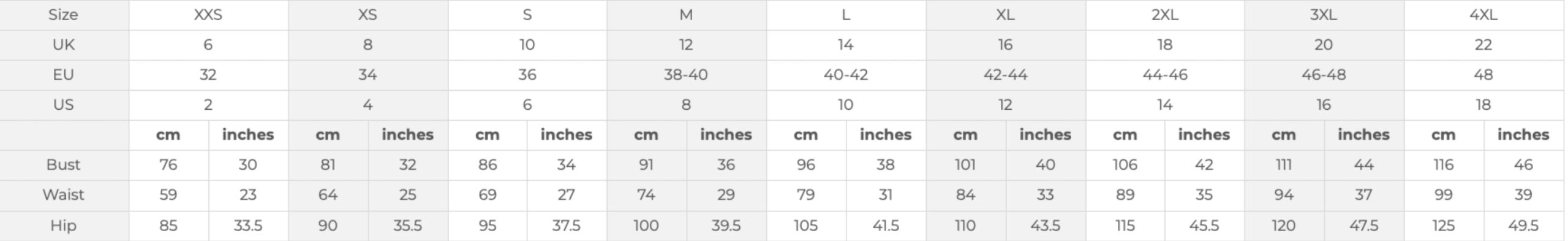 Size Guide 3